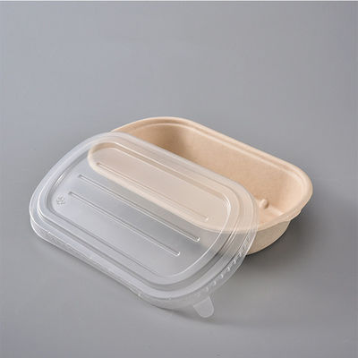contenitore impermeabile al grasso di a microonde delle stoviglie biodegradabili della bagassa di 850ml 1000ml con il coperchio