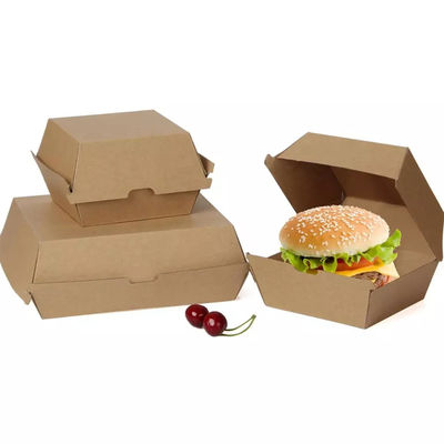 Un hamburger eliminabile di 120 gradi inscatola il contenitore d'imballaggio d'imballaggio di hamburger dell'hamburger