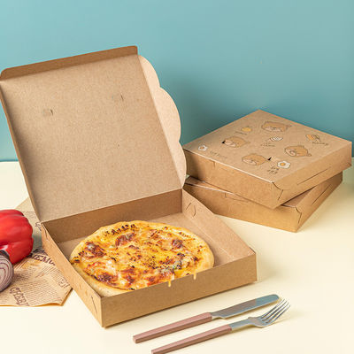 contenitore stampato abitudine eliminabile biodegradabile di pizza del cartone delle stoviglie 9 10 12inch