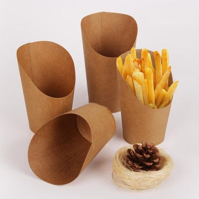 supporto asportabile asportabile del cono della patata fritta della patata fritta di 8oz 12oz della tazza di carta del mestolo