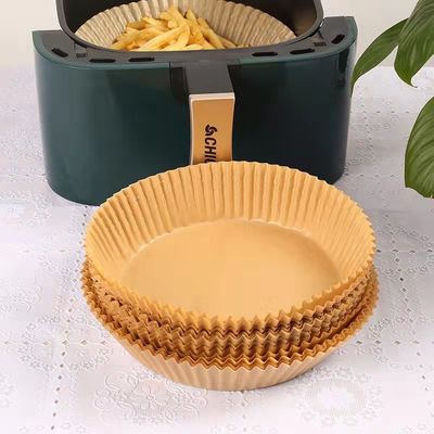 Cottura eliminabile rotonda 20cm rivestita di silicone di carta pergamena della friggitrice dell'aria della prova di olio