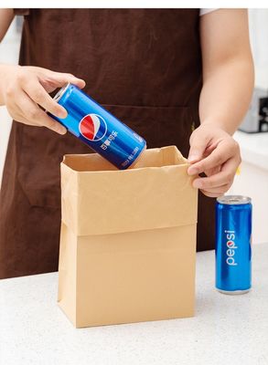 Sacco di carta eliminabile biodegradabile di Candy delle stoviglie di Kraft senza maniglia BSCI