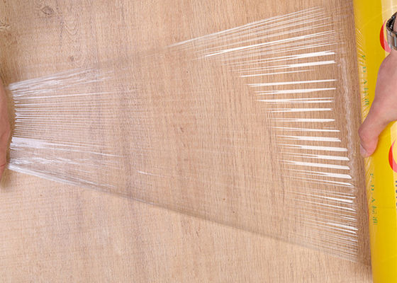 il PVC dell'alimento fresco di 45cm 50cm aderisce film biodegradabile di plastica dell'involucro per l'imballaggio per alimenti
