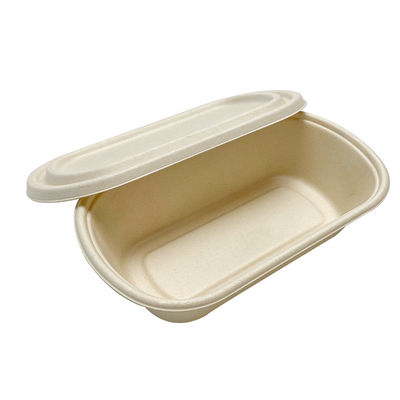 contenitore impermeabile al grasso di a microonde delle stoviglie biodegradabili della bagassa di 850ml 1000ml con il coperchio