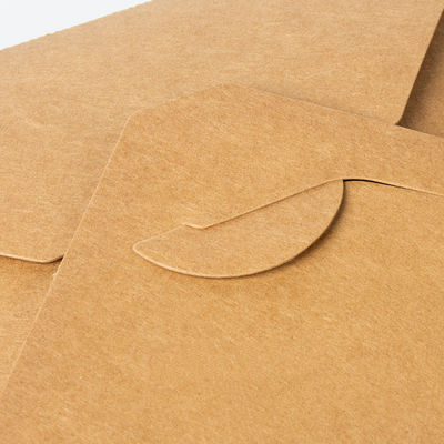 Scatola di pranzo su ordinazione di carta kraft del PE di Logo Printing 337g 18g portare via le scatole per alimento