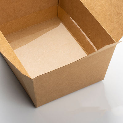 Contenitore di alimento eliminabile biodegradabile della carta della scatola di pranzo delle stoviglie 337gsm di FDA 2000ml