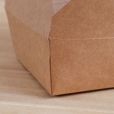 Contenitore di alimento eliminabile biodegradabile della carta della scatola di pranzo delle stoviglie 337gsm di FDA 2000ml