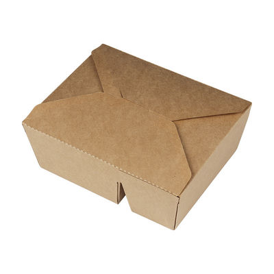 Contenitore di alimento eliminabile biodegradabile della carta della scatola di pranzo delle stoviglie 337gsm di FDA 2000ml