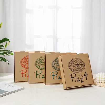 contenitore stampato abitudine eliminabile biodegradabile di pizza del cartone delle stoviglie 9 10 12inch