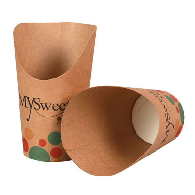 supporto asportabile asportabile del cono della patata fritta della patata fritta di 8oz 12oz della tazza di carta del mestolo