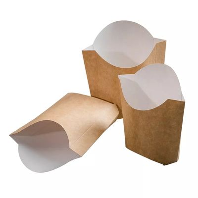 il pe eliminabile di 220gsm Pantone ha ricoperto la patatina fritta Chips Box Packaging di carta kraft