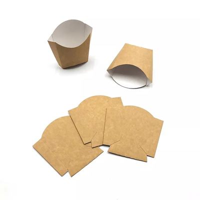 il pe eliminabile di 220gsm Pantone ha ricoperto la patatina fritta Chips Box Packaging di carta kraft