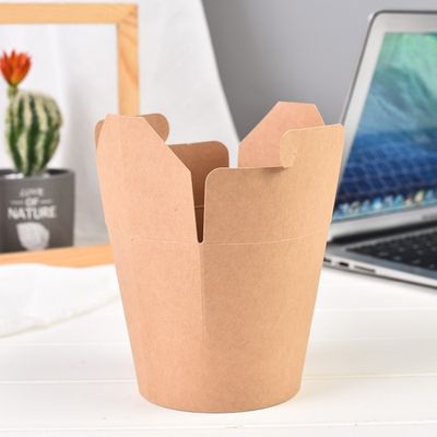 contenitore di carta eliminabile biodegradabile di tagliatella delle stoviglie 8oz 12oz del giro pieghevole 250ml