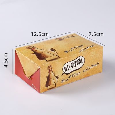Il contenitore d'imballaggio di pollo arrosto degli alimenti a rapida preparazione 300gsm di 7CM elimina le scatole di carta