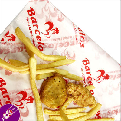 La carne eliminabile biodegradabile di carta delle stoviglie dell'hamburger del panino che avvolge la cera ha ricoperto la carta del congelatore