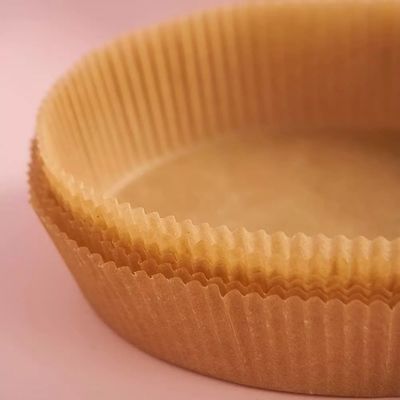 Cottura eliminabile rotonda 20cm rivestita di silicone di carta pergamena della friggitrice dell'aria della prova di olio