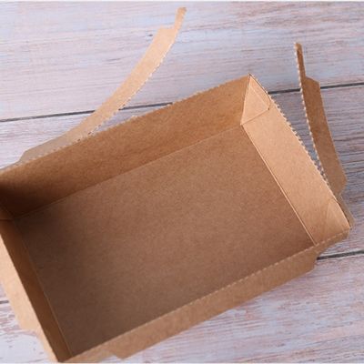contenitori di alimento eliminabili di carta kraft Tray Sushi Food Box 300gsm di 500ml 600ml con i coperchi
