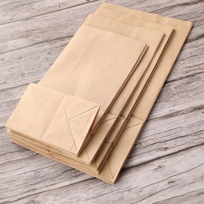 Sacco di carta eliminabile biodegradabile di Candy delle stoviglie di Kraft senza maniglia BSCI