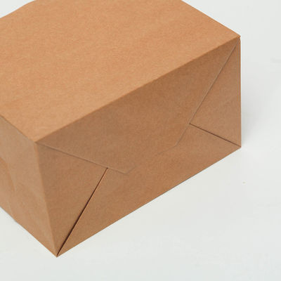 sacchi di carta eliminabili biodegradabili di Brown delle stoviglie di 250gsm 300gsm con le maniglie