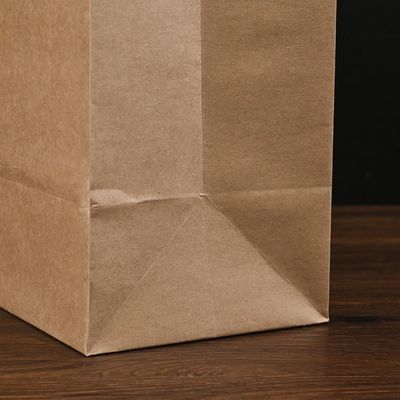 sacchi di carta eliminabili biodegradabili di Brown delle stoviglie di 250gsm 300gsm con le maniglie