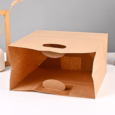 4LBS riciclato ha tagliato il sacchetto della spesa a stampo tagliente 150GSM del regalo della maniglia del sacco di carta di imballaggio per alimenti