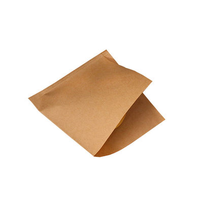 panino aperto impermeabile al grasso della carta della borsa 45gsm di 13x13cm il doppio insacca la tasca dell'involucro dell'hamburger