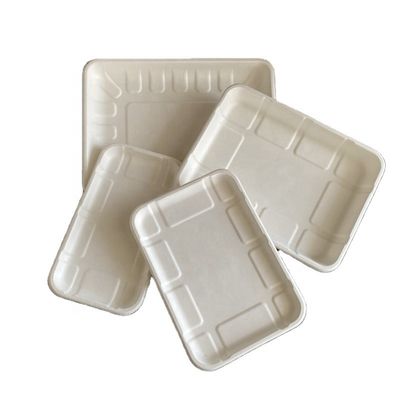 Vassoio sicuro di a microonde eliminabile di verdure della carne di nozze della polpa della bagassa della canna da zucchero della frutta