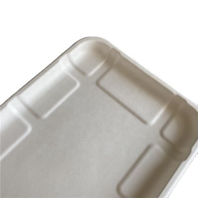 Vassoio sicuro di a microonde eliminabile di verdure della carne di nozze della polpa della bagassa della canna da zucchero della frutta