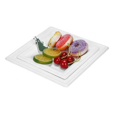 la carta concimabile amichevole della canna da zucchero di 9in 10in Eco placca il piatto quadrato del dolce del dessert