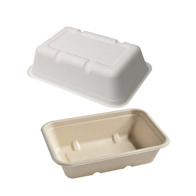 alimenti a rapida preparazione Eco della bagassa di 450ml 550ml dell'insalata biodegradabile naturale delle stoviglie da andare contenitori