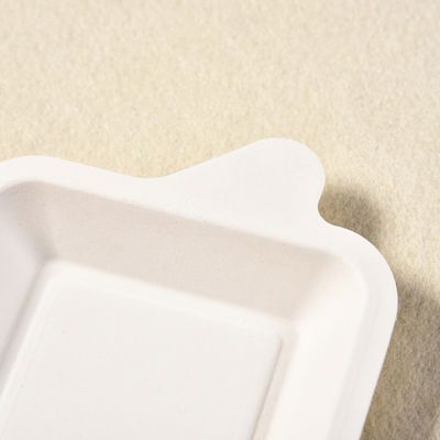 alimento Tray For Party del dessert della cartapesta di 7g Mini Sugarcane Biodegradable Bagasse Tableware