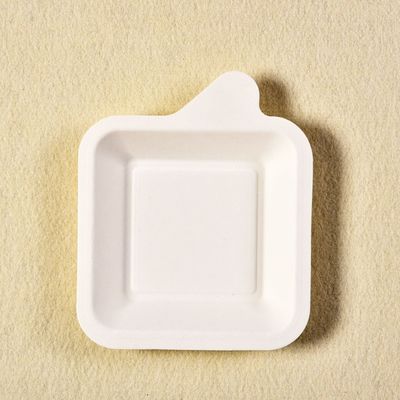 alimento Tray For Party del dessert della cartapesta di 7g Mini Sugarcane Biodegradable Bagasse Tableware