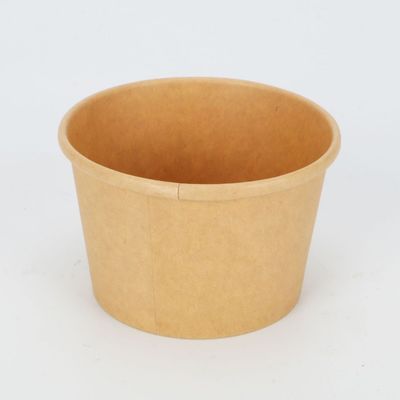 PLA che ricopre la ciotola di minestra biodegradabile eliminabile di carta kraft dei contenitori della presa fuori 16oz 24oz