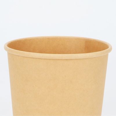 PLA che ricopre la ciotola di minestra biodegradabile eliminabile di carta kraft dei contenitori della presa fuori 16oz 24oz