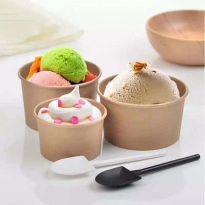 4oz all'imballaggio eliminabile biodegradabile della tazza del gelato delle stoviglie del yogurt 32oz