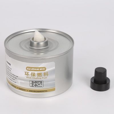 il combustibile di logoramento di 6hours 7oz può radiatore pratico del piatto del buffet di Sterno 170F dello stoppino del cappuccio di plastica