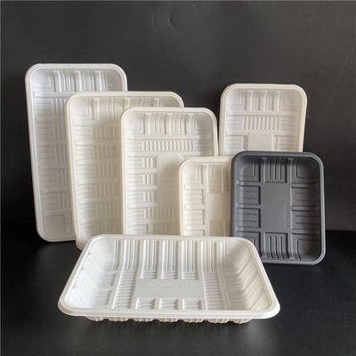 Alimento congelato stoviglie sigillabili biodegradabili Tray Container dell'amido di mais della carne 150mm