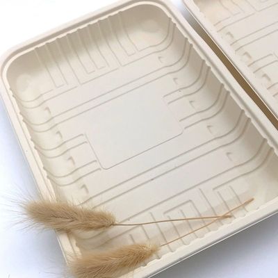 Alimento congelato stoviglie sigillabili biodegradabili Tray Container dell'amido di mais della carne 150mm