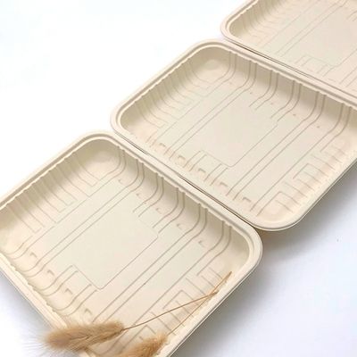 Alimento congelato stoviglie sigillabili biodegradabili Tray Container dell'amido di mais della carne 150mm