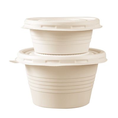 Tazze eliminabili della parte della salsa di condimento delle stoviglie dell'amido di mais 4OZ con i coperchi