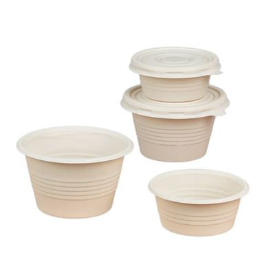 Tazze eliminabili della parte della salsa di condimento delle stoviglie dell'amido di mais 4OZ con i coperchi