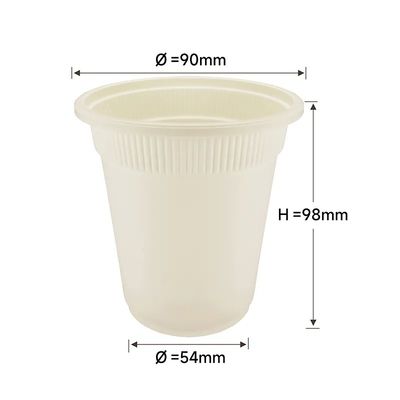 l'amido di mais di PLA 16oz bio- elimina a bevanda Starbucks delle tazze di caffè le tazze calde della bevanda
