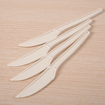 cucchiai biodegradabili delle stoviglie 150mm dell'amido di mais di 6In Eco e posate d'approvvigionamento del coltello delle forcelle