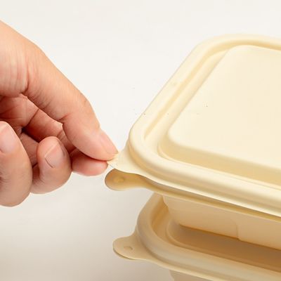 Contenitore d'imballaggio concimabile eliminabile di alimenti a rapida preparazione della scatola di pranzo del pasto dell'amido di mais 500 600ML