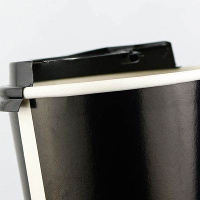 l'abitudine 2.5oz ha stampato le tazze a parete semplice di caffè del caffè eliminabile nero delle tazze 8oz