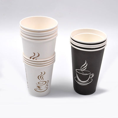 Tazze di caffè beventi su ordinazione del tè 12oz 360ml di Logo Disposable Paper Cups Hot con i coperchi