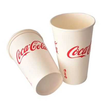 le tazze di carta eliminabili della cola di PLA del PE di 22oz 640ml incartano le tazze fredde 300gsm della bevanda