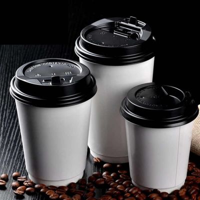 tazza di carta monouso eliminabile di doppio strato della tazza di caffè di Libro Bianco di 16oz 500cc