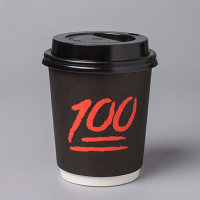 EN13432 tazze di caffè asportabili su ordinazione di carta eliminabili delle tazze 400Ml 12Oz con il coperchio