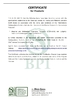 La CINA Changzhou Bio Hotel Supplies Co., Ltd. Certificazioni
